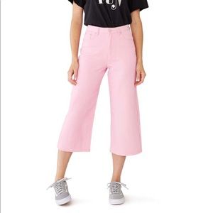 PINK WIDE LEG PANTS